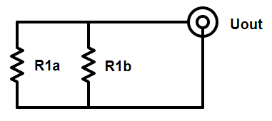 Potentiometer model when input is shortcircuited.